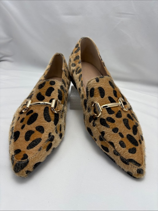 Shoes - Women’s Sz39/8-8.5 Leopard Gold Accent Pointy Toe Loafers Fast Fashion #332